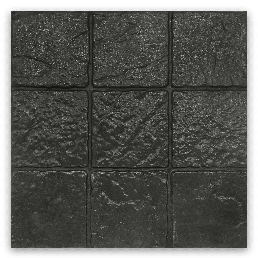 แผ่นทางเท้า 40x40 ซอฟต์ร็อค ดำ