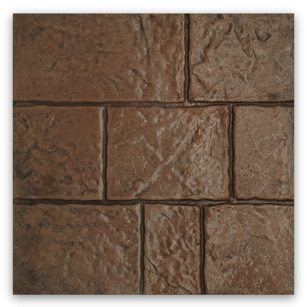 แผ่นทางเท้า 40x40 โฟล์กร็อค น้ำตาล