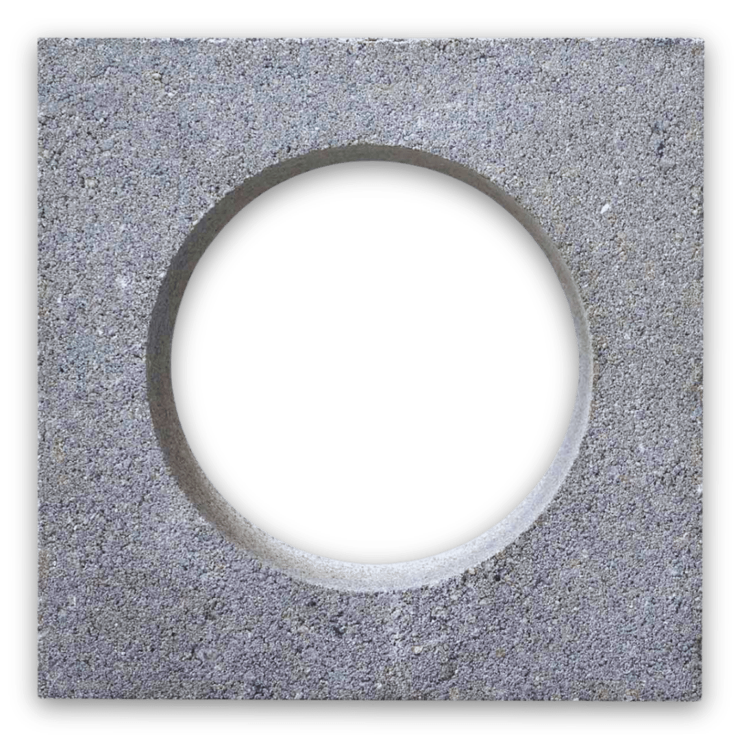 อิฐช่องลม วงกลมโมเดิร์น