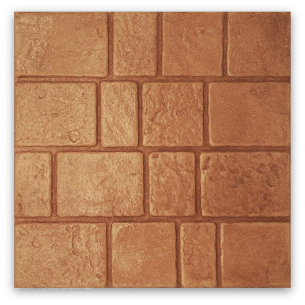 19 แผ่นทางเท้า 40×40 ป็อปร็อค ส้ม ขนาด_ 40 x 40 x 3 ซม