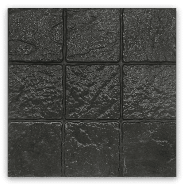 6 แผ่นทางเท้า 40×40 ซอฟต์ร็อค ดำ ขนาด_ 40 x 40 x 3 ซม