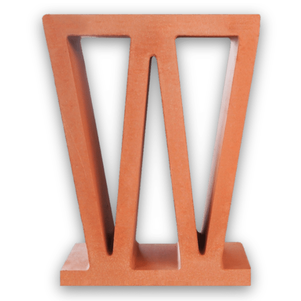 อิฐแดงช่องลม ลายดับเบิลยู ขนาด 30 x 22 x 8.5 ซม