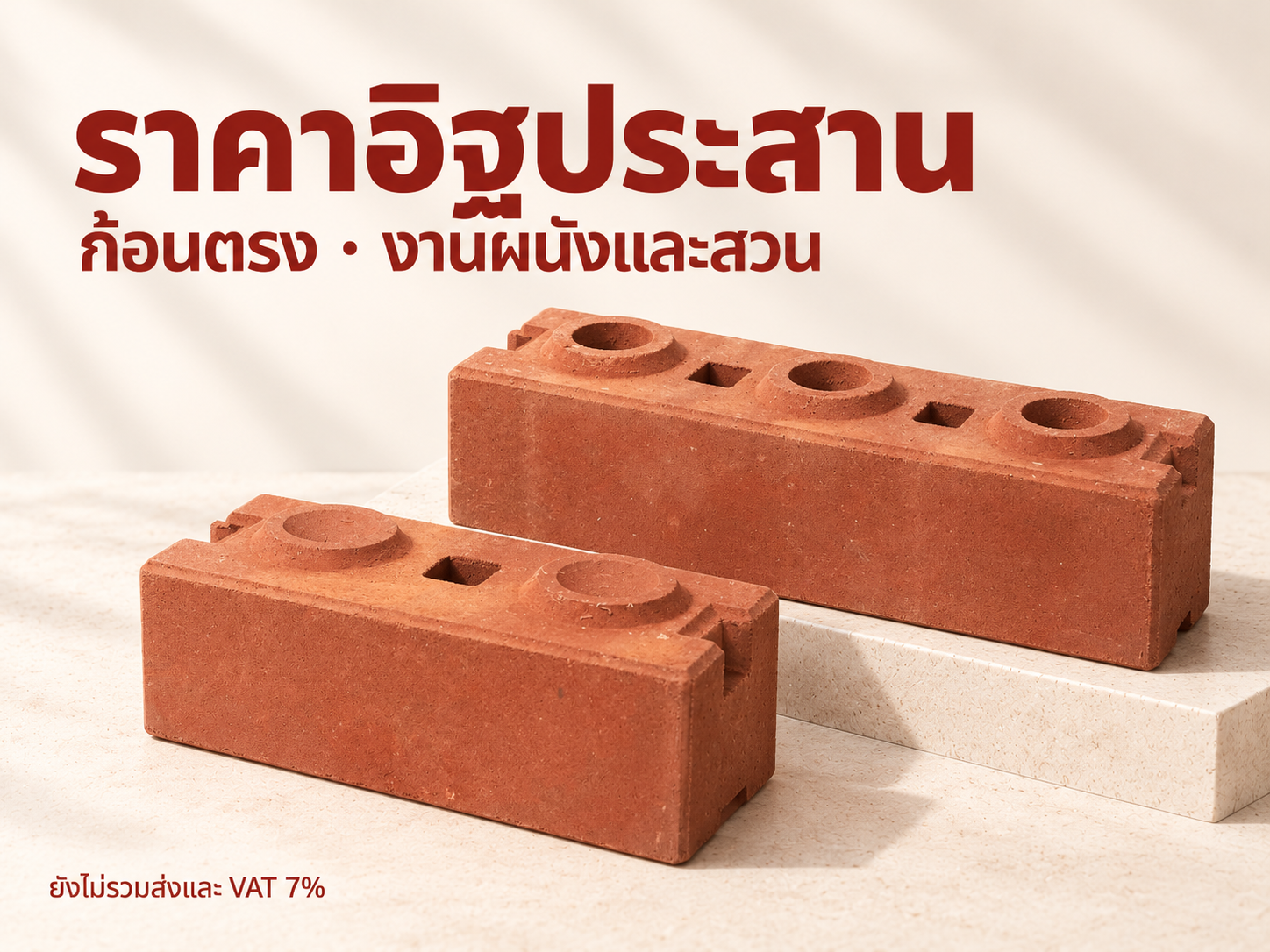 ราคาอิฐประสาน ทุกรุ่น