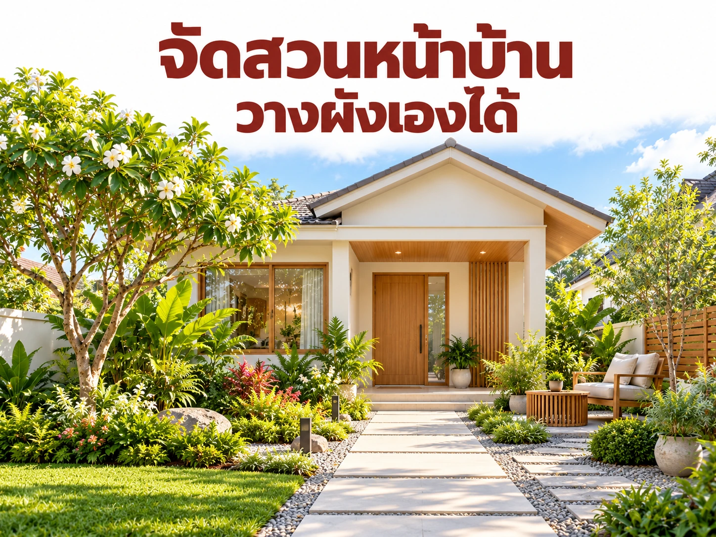 จัดสวนหน้าบ้าน วางผังเองได้