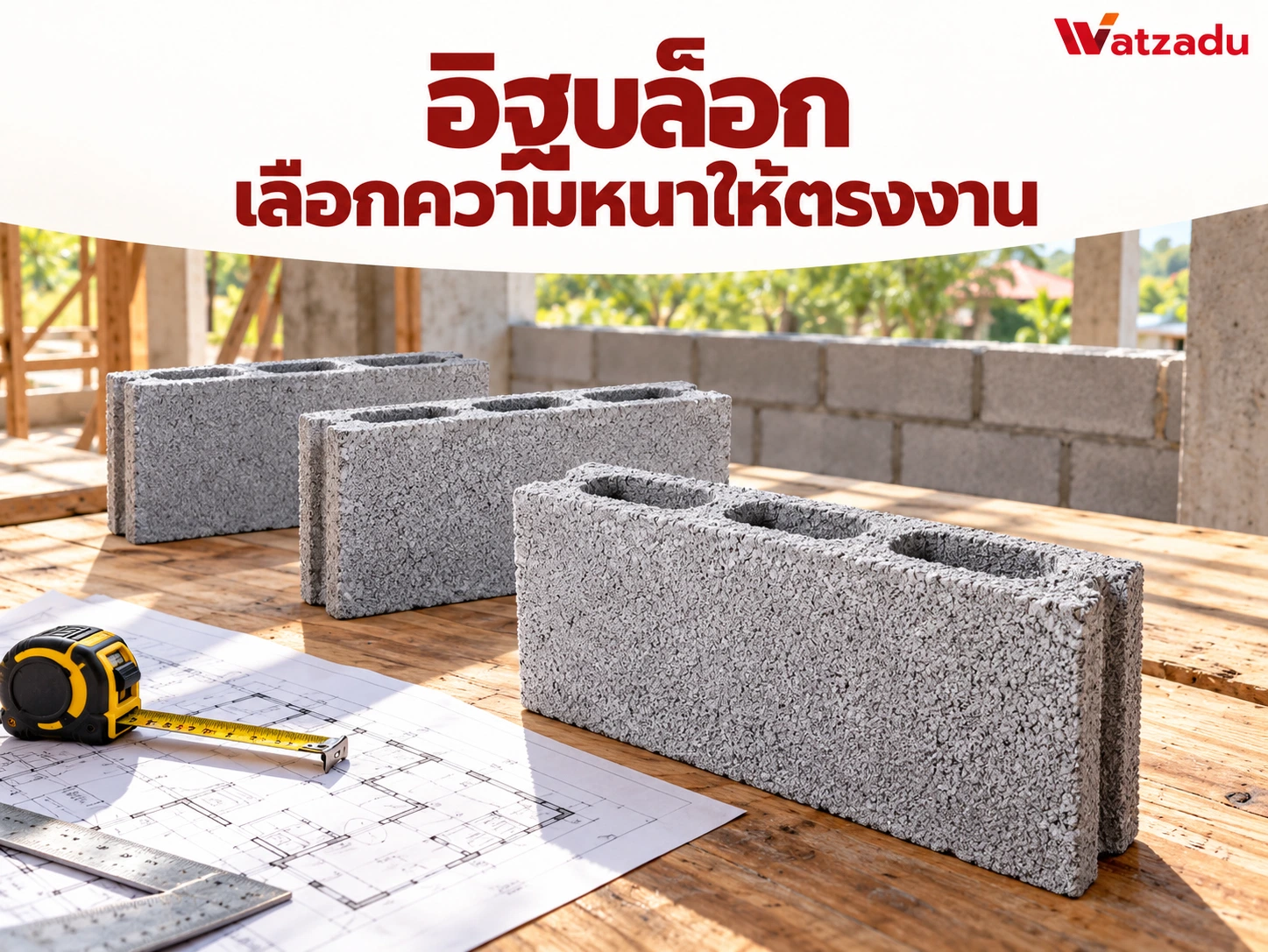 อิฐบล็อก: เลือกความหนา คิดจำนวน และเช็กราคาก่อนสั่ง