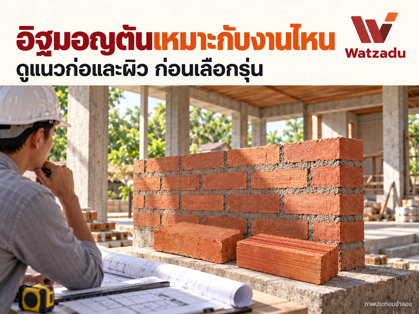 อิฐมอญตันใช้กับงานแบบไหน? ต่างจากอิฐมีรูอย่างไร และควรเลือกเมื่อไหร่