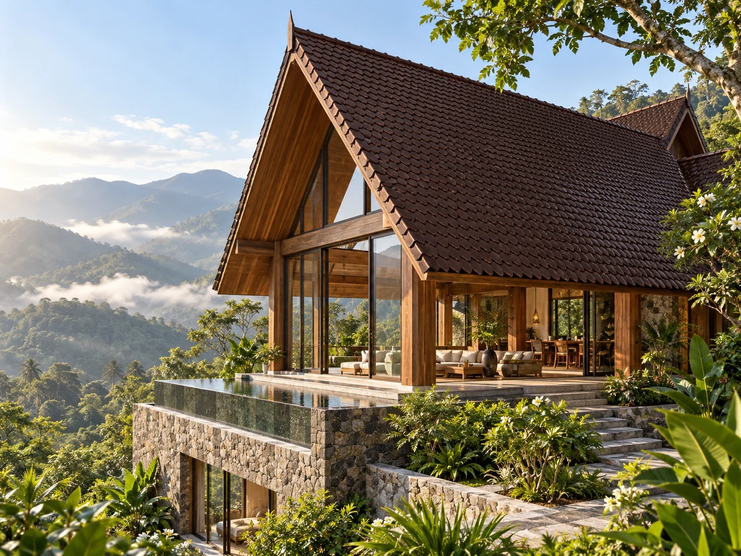 ไอเดียบ้านพักบนเขา Mountain Retreat