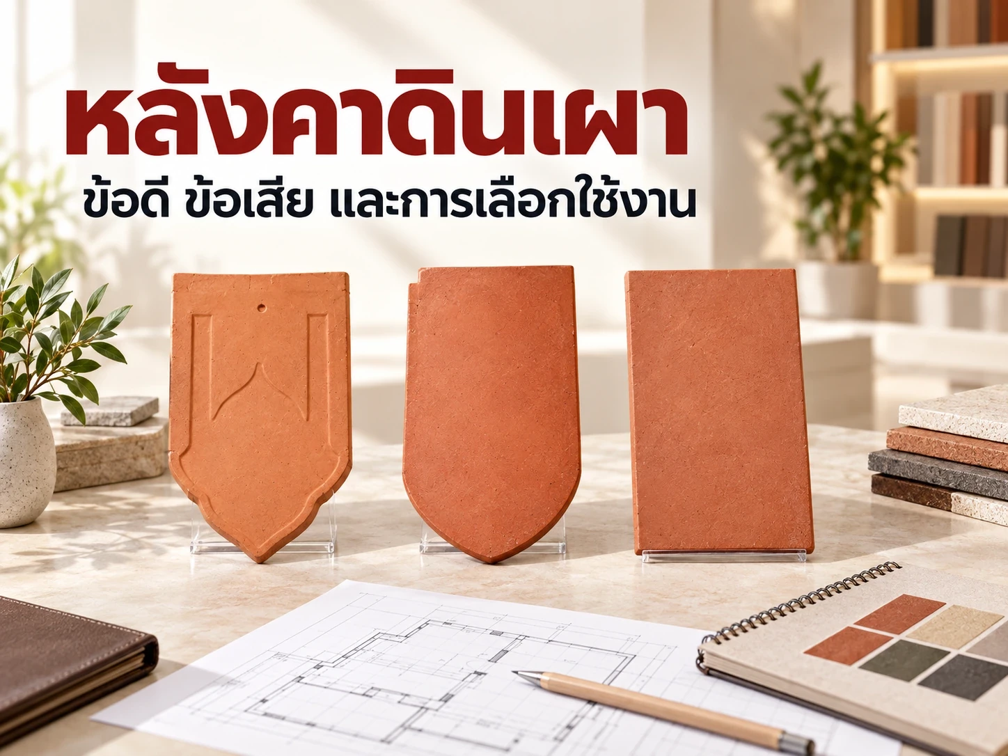 หลังคาดินเผา ข้อดี ข้อเสีย อายุใช้งาน และเหมาะกับบ้านแบบไหน
