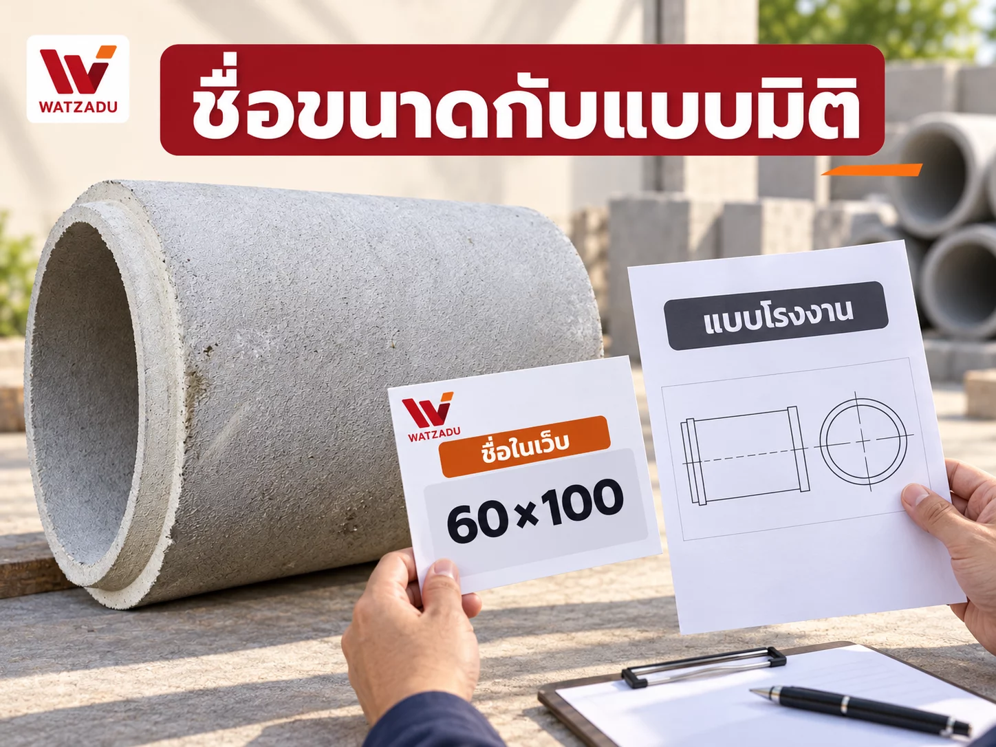 ชื่อขนาดกับแบบมิติ — ชื่อในเว็บ · แบบโรงงาน
