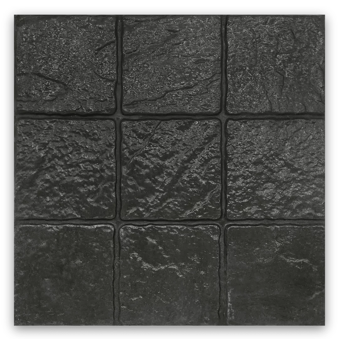 แผ่นทางเท้า 40×40 ซอฟต์ร็อค ดำ
