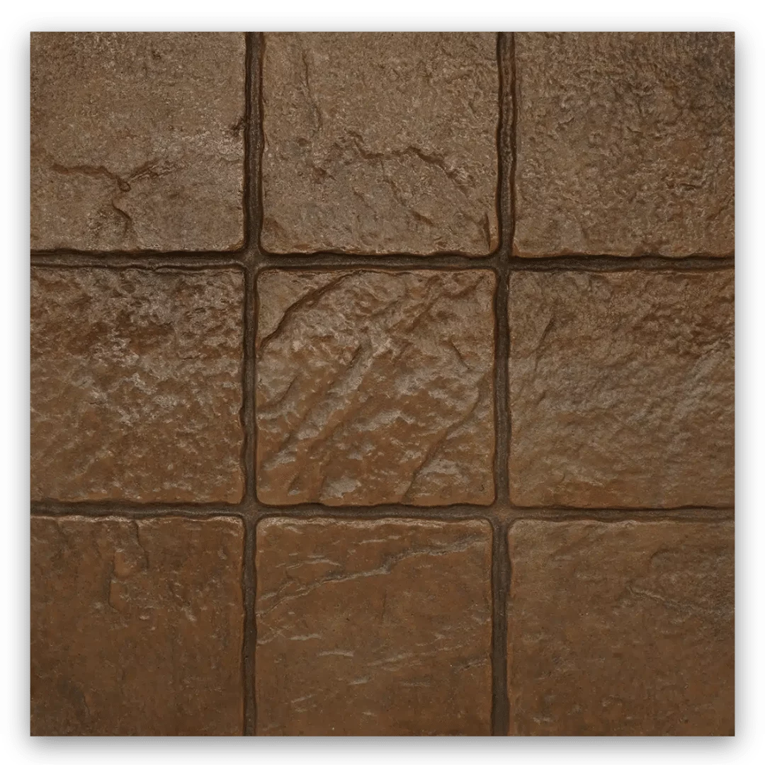 แผ่นทางเท้า 40×40 ซอฟต์ร็อค น้ำตาล