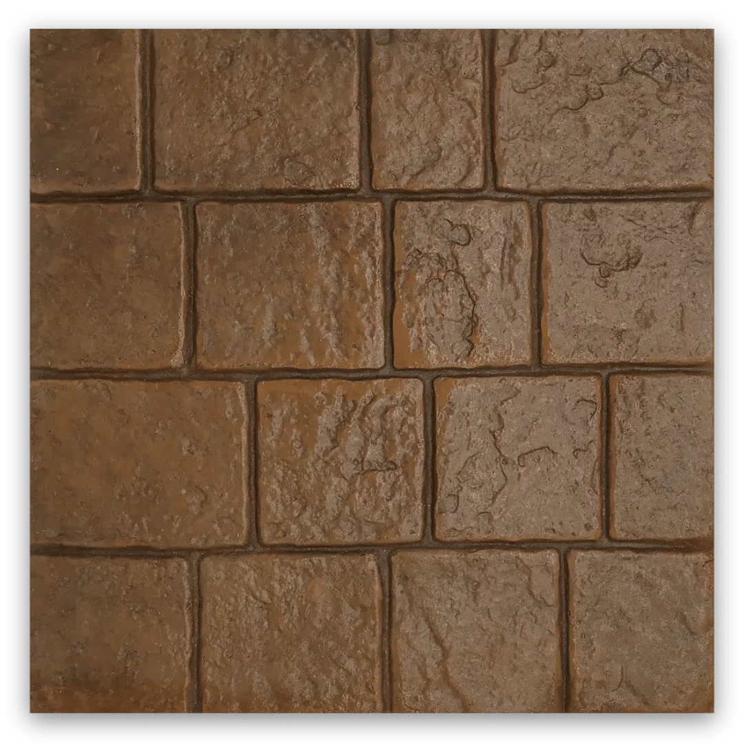 แผ่นทางเท้า 40×40 ฮาร์ดร็อค น้ำตาล