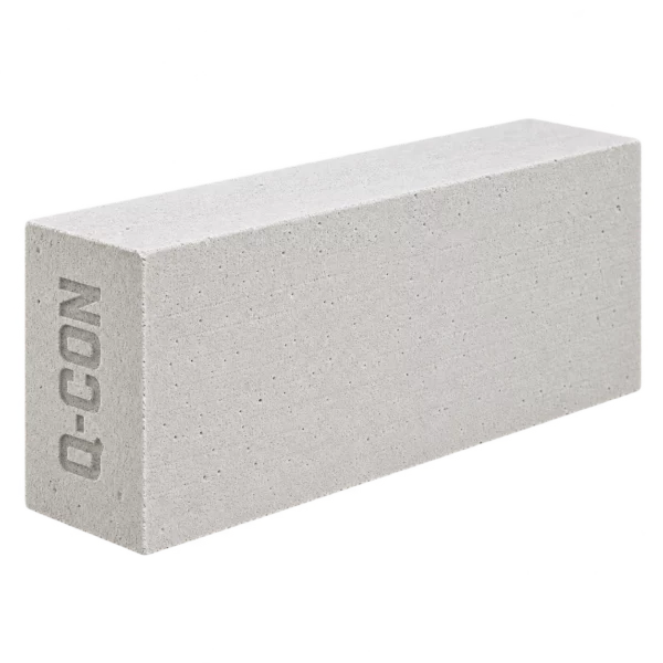 อิฐมวลเบา คิวคอน จี2 สีขาวนวล ขนาด 20×60×12.5 ซม. หนา 12.5 ซม.