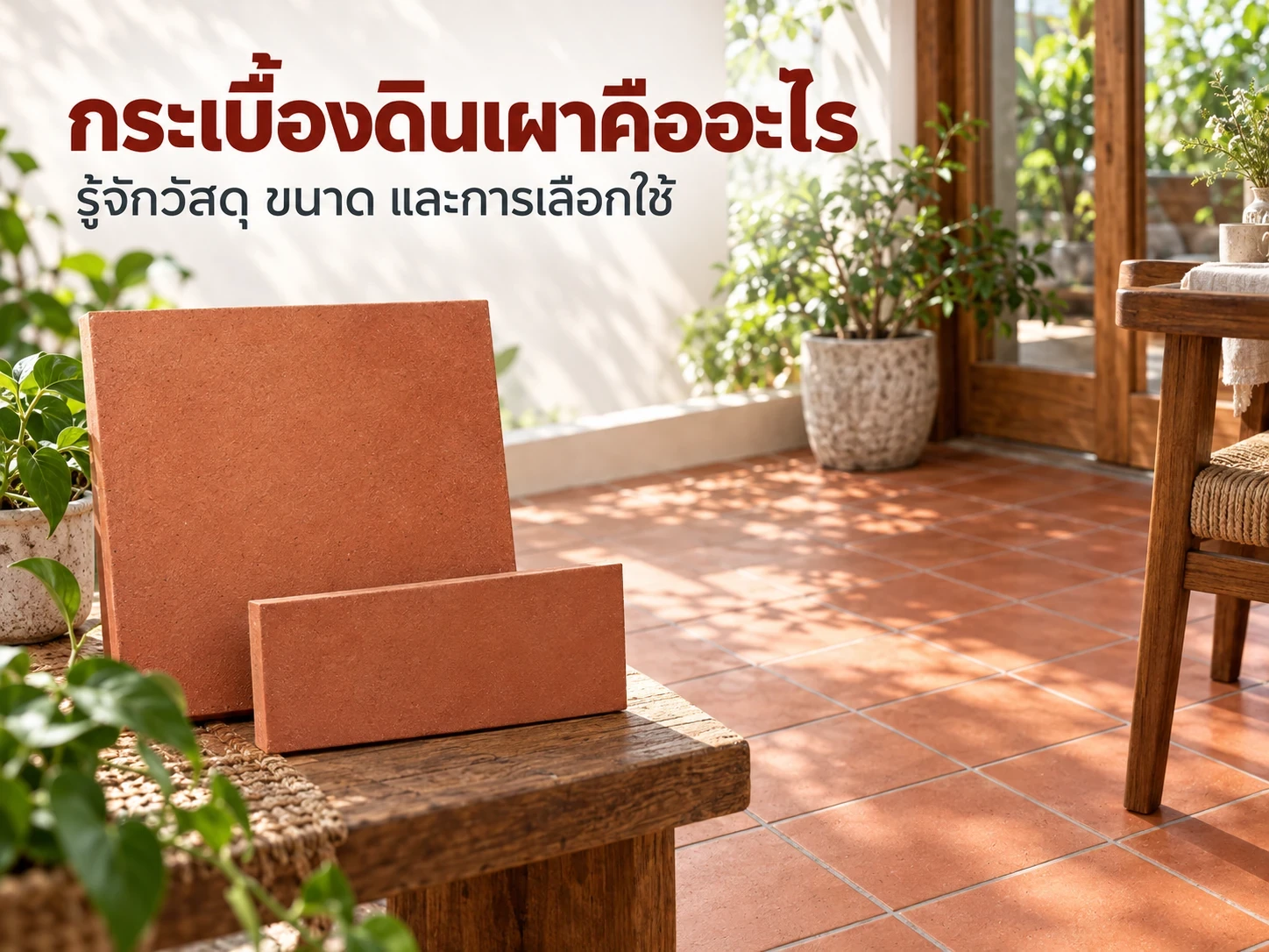 กระเบื้องดินเผาคืออะไร เทอร์ราคอตต้า วิธีผลิต ข้อดีข้อเสีย