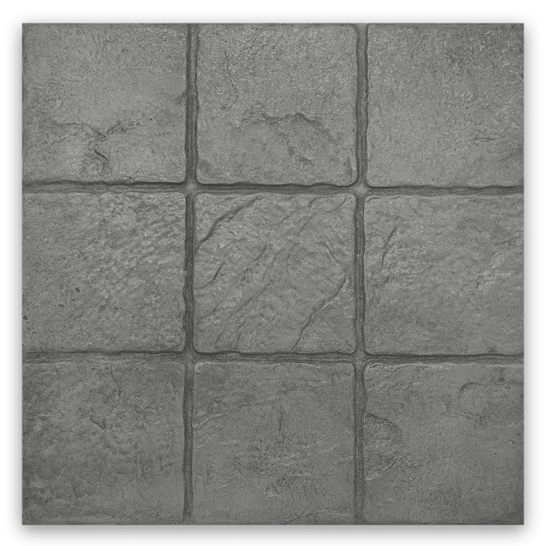 7 แผ่นทางเท้า 40×40 ซอฟต์ร็อค เทาเข้ม ขนาด_ 40 x 40 x 3 ซม