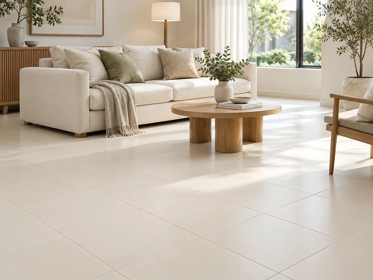 ห้องนั่งเล่น-กระเบื้องเซรามิกเคลือบ-สีครีม-30×30ซม