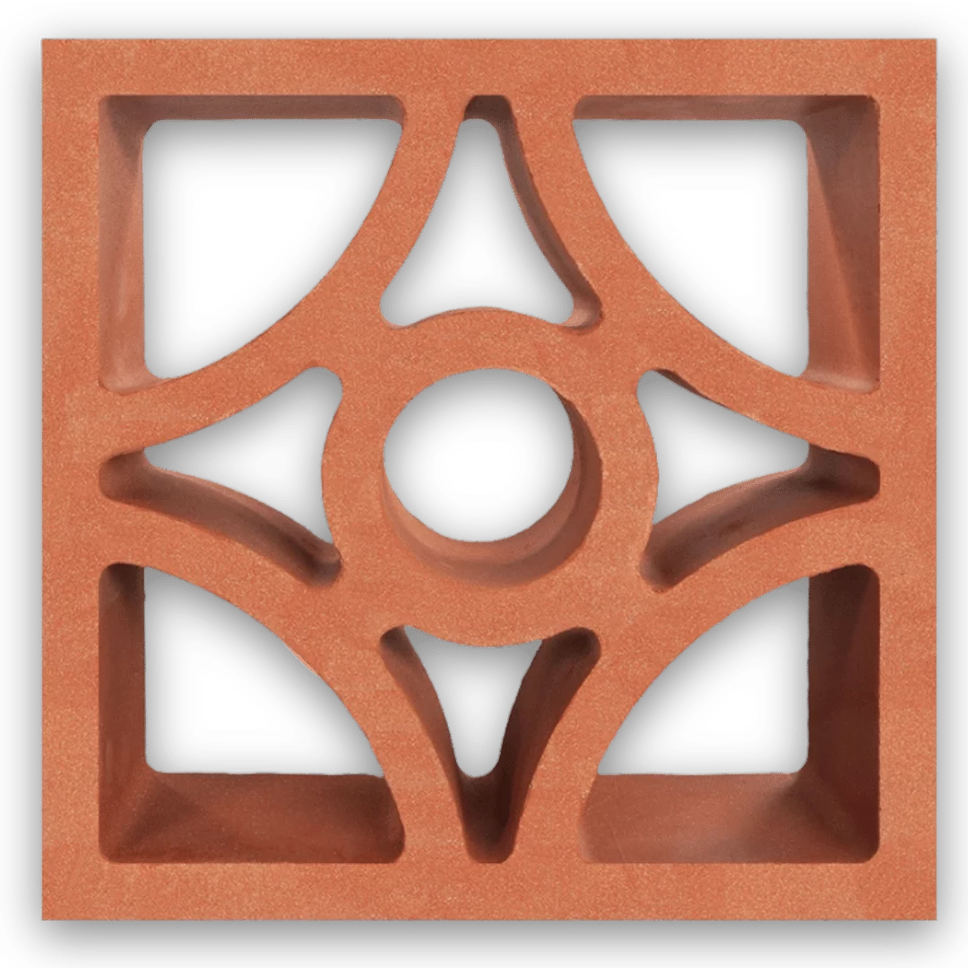 อิฐแดงช่องลม ลายบับเบิ้ล