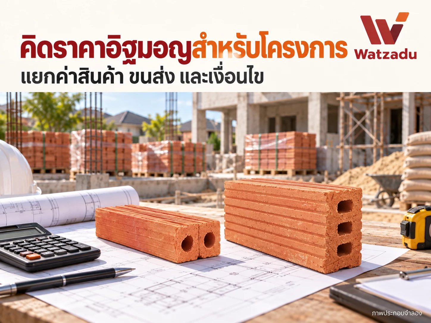 ราคาอิฐมอญสำหรับโครงการ คิดยังไงให้ไม่พลาดงบและค่าขนส่ง