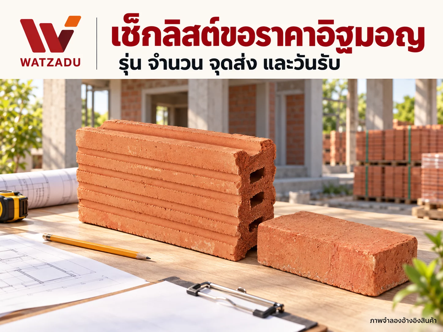 ขอราคาอิฐมอญจำนวนมากต้องเตรียมอะไร? เช็กลิสต์ให้ครบก่อนคุยราคา
