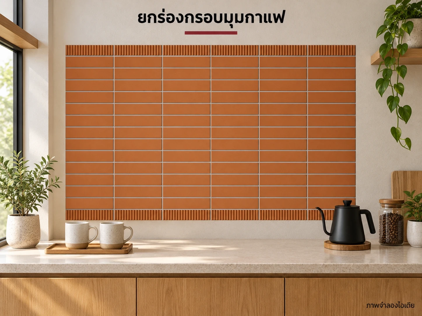 ยกร่องกรอบมุมกาแฟ — ลายยกร่องกับลายเรียบ5.3×21 ซม. จัดรุ่นยกร่องเป็นกรอบมุมกาแฟ รุ่นนี้ร่องขวางหลายเส้น ต้องดูภาพสินค้าแทนการเข้าใจว่าเป็นคลื่นใหญ่