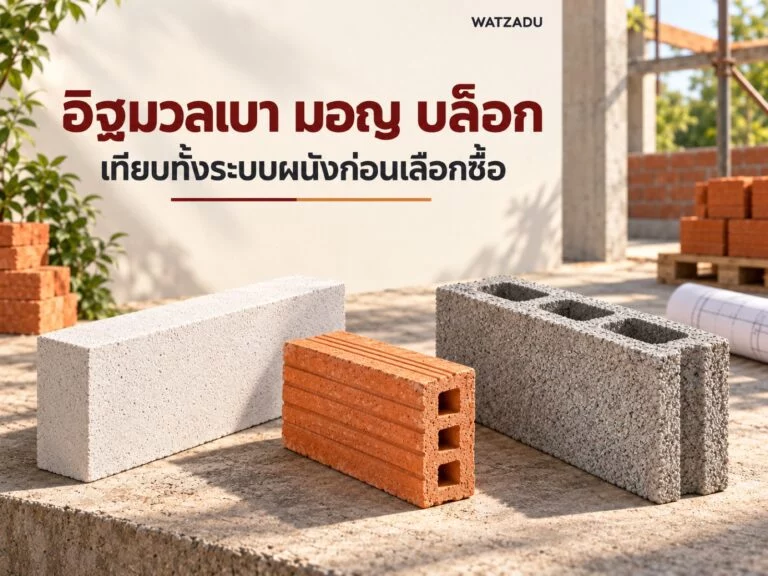 อิฐมวลเบา มอญ บล็อก — เทียบทั้งระบบผนังก่อนเลือกซื้อ