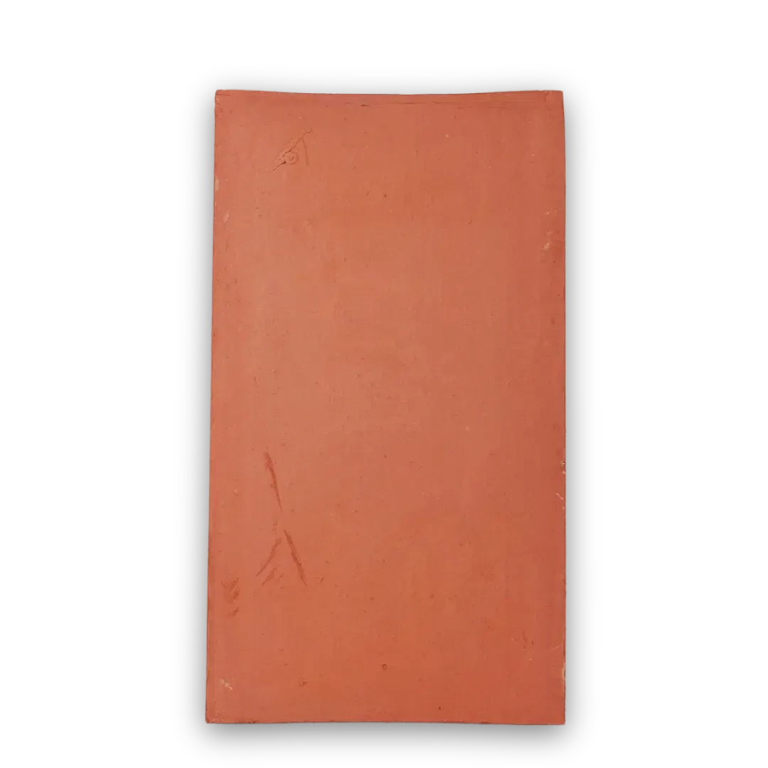 กระเบื้องหม่อม เล็ก 5x8 นิ้ว สีธรรมชาติ ขนาด 12×20×1 ซม. ปลายตรง