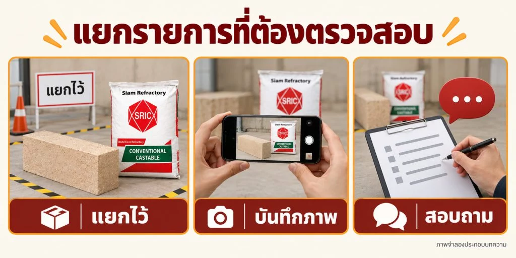 ภาพจำลองการแยกรายการ บันทึกภาพและสอบถาม ไม่รับรองว่าวัสดุในภาพเสียหรือใช้ได้