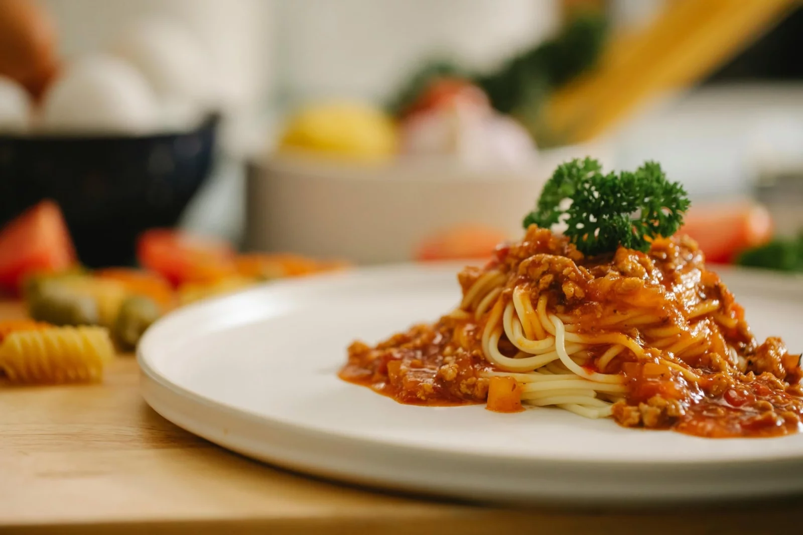 พาสตาซอสมะเขือเทศ — ภาพที่เพจร้านเผยแพร่