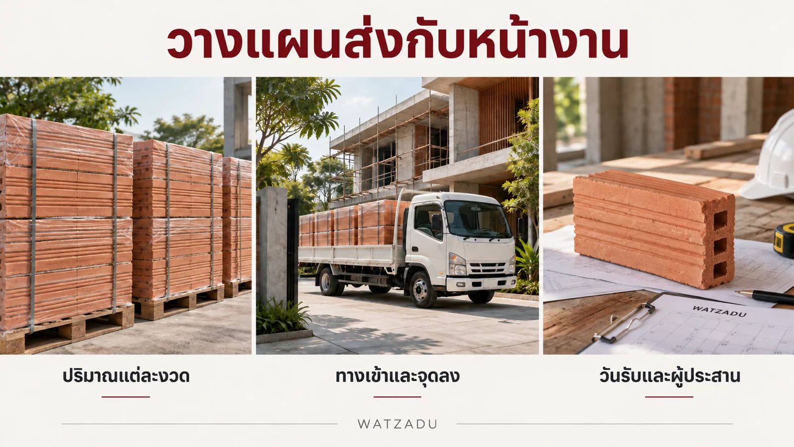 ภาพประกอบ AI: วางแผนปริมาณแต่ละงวด ทางเข้า จุดลง และวันรับ ไม่ใช่แผนขนส่งจริง