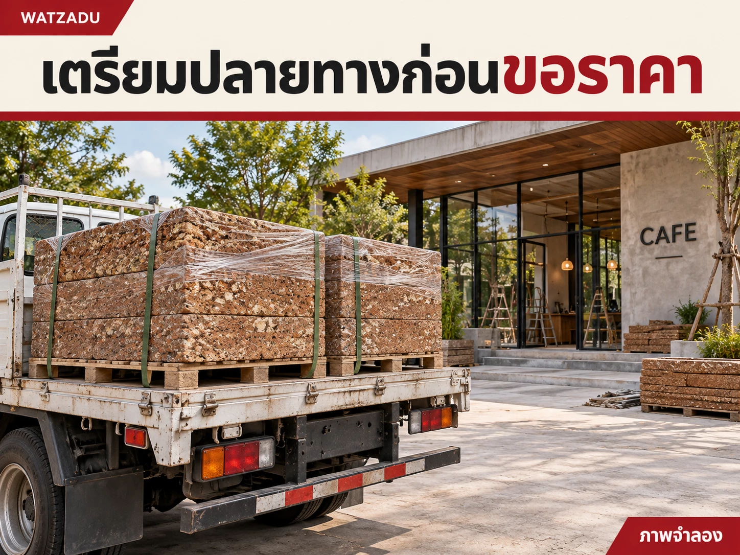เตรียมปลายทางก่อนขอราคา — ภาพจำลองศิลาแลง