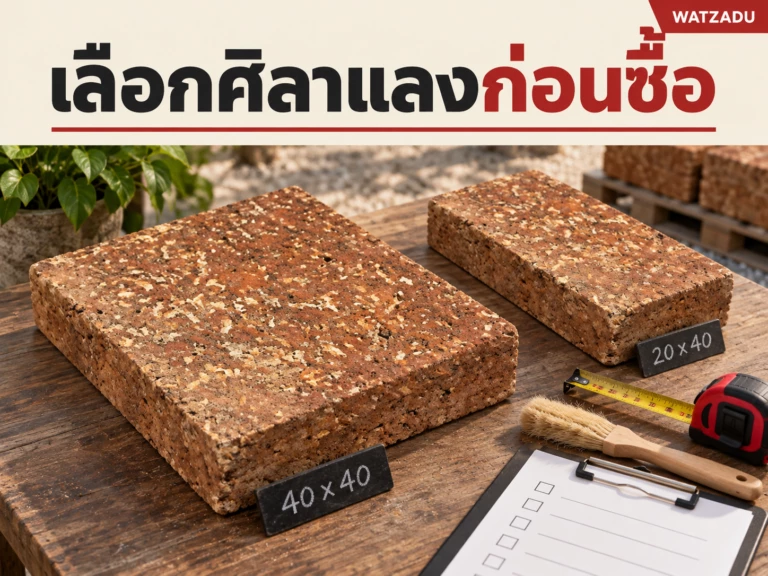 เลือกศิลาแลงก่อนซื้อ — ภาพจำลองศิลาแลง
