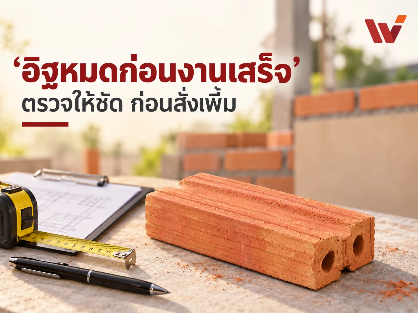 อิฐหมดก่อนงานเสร็จ…ต้องซื้อเพิ่มจริงไหม? เช็กก่อนสั่งรอบใหม่
