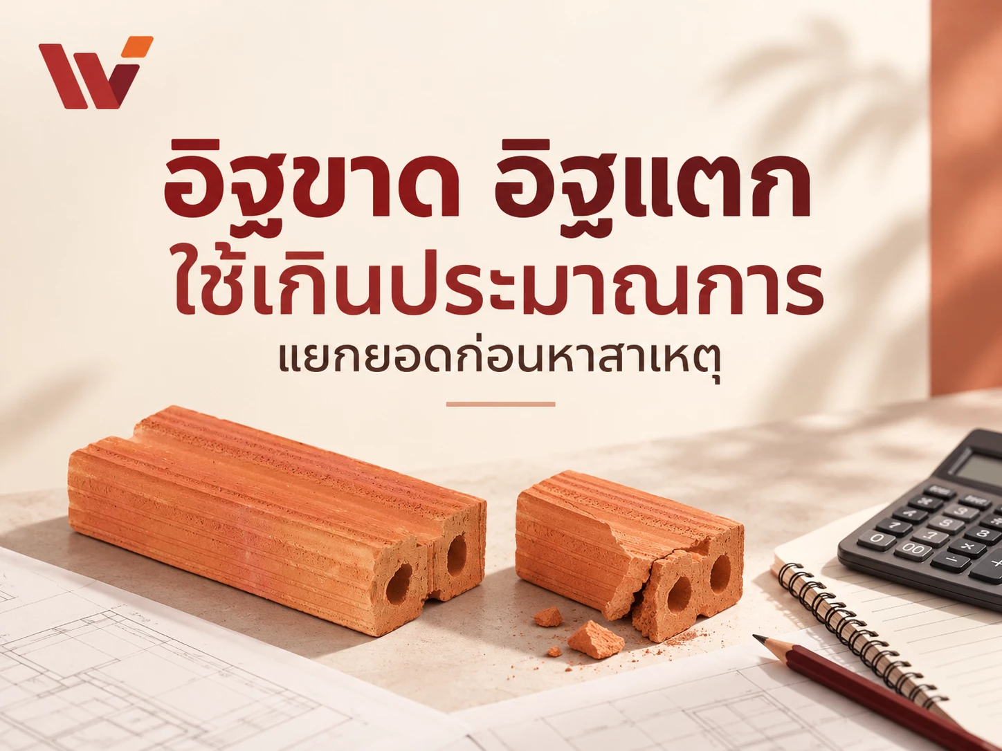 อิฐไม่พอใช้…ส่งขาด แตก หรือใช้เกิน? แยกให้ถูกก่อนสรุป